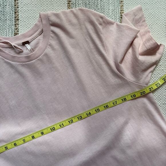 Free People Pink Orange Ombré Dip Dye Short Sleeve Slouchy Maxi Dress Medium - Picture 10 of 13